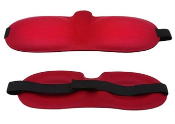 Красная глухая маска на резинке 530827