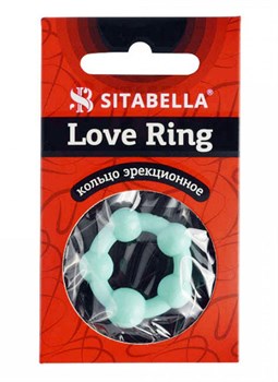 Цветное эрекционное кольцо с 5 бусинами Love Ring 530832