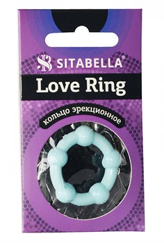 Цветное эрекционное кольцо Love Ring с бусинами 530834