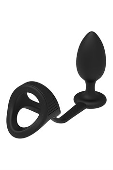 {{photo.Alt || photo.Description || 'Черное эрекционное кольцо с анальной пробкой Cockstrap With Anal Plug'}}