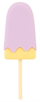 Сиреневый мини-вибратор в форме пломбира Vibrating Popsicle 531668