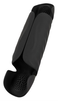 Черный вибромастурбатор с трехточечной стимуляцией Penis Trainer with 3 Point Stimulation 531674