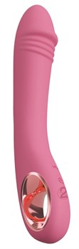 Розовый тонкий вибратор для точки G Slim G-Spot Rose - 21,4 см. 531689