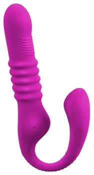 Лиловый вибратор 3 Function Vibrator с функцией фрикций и постукиванием 531722