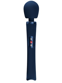 Синий жезловый вибромассажер Vim Vibrating Wand - 31,3 см. 531833