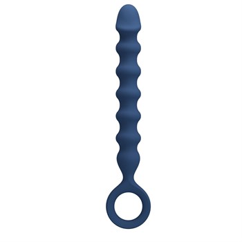 Синяя анальная цепочка - 28,5 см. 531963