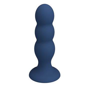 Синяя анальная пробка со смещенным центром тяжести - 16,5 см. 531973