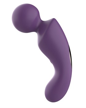 Фиолетовый изогнутый wand-вибратор 532194