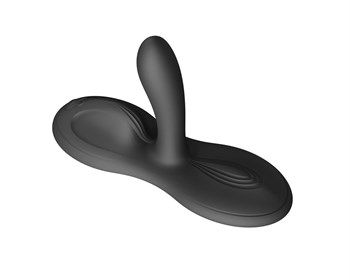 Черная виброподушка с функцией нагрева Flora 532291