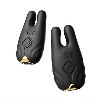 Черные виброзажимы на соски Nave 532297