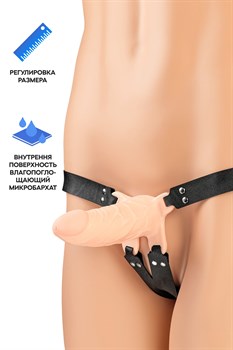 {{photo.Alt || photo.Description || 'Телесный фаллопротез на черных ремнях Conall - 15 см.'}}