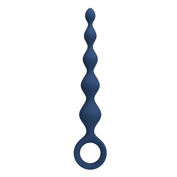 {{photo.Alt || photo.Description || 'Синяя анальная ёлочка с кольцом 5 Beads Anal Bead - 20,4 см.'}}