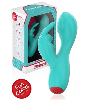 {{photo.Alt || photo.Description || 'Аквамариновый мини-вибратор типа ’’кролик’’ с режимом постукивания - 12,5 см.'}}