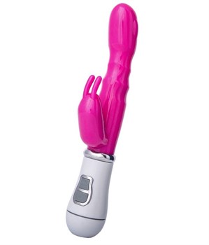 {{photo.Alt || photo.Description || 'Ярко-розовый вибратор ToyFa A-toys с клиторальным стимулятором - 20 см.'}}