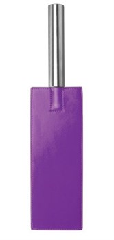 Фиолетовая прямоугольная шлёпалка Leather Paddle - 35 см.