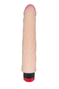 Телесный вибромассажёр HUMAN COPY 8,2  - 21,6 см.