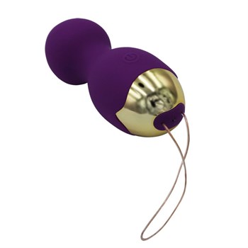 Фиолетовые вагинальные шарики Lust с вибрацией