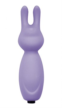 Фиолетовый мини-вибратор с ушками Emotions Funny Bunny Lavender - фото 29334