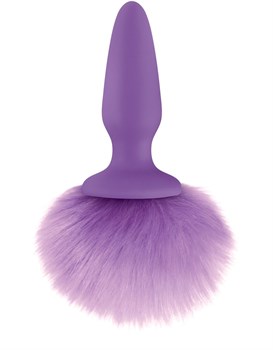 {{photo.Alt || photo.Description || 'Фиолетовая анальная пробка с фиолетовым заячьим хвостом Bunny Tails Purple'}}