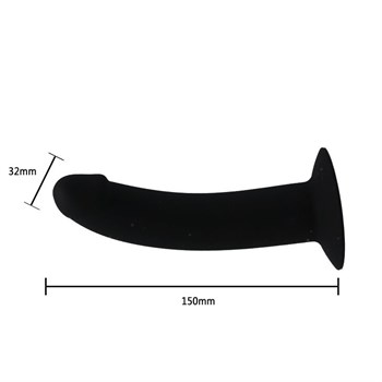 Страпон на эластичных ремнях Ultra Harness Les Dildo - 15 см.