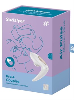 Вибро-вакуумно-волновой стимулятор для пар Satisfyer Pro 4 Couples