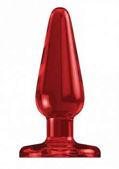 Красная анальная пробка Butt Plug Basic 3 Inch - 7,6 см.