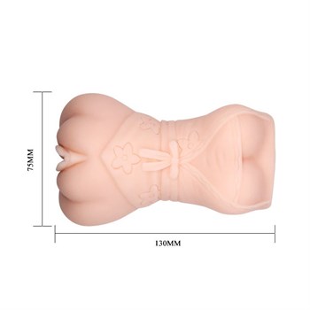 Мастурбатор-вагина с эффектом смазки в виде женской фигурки