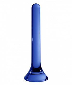 Синий стеклянный стимулятор Tower - 18 см.
