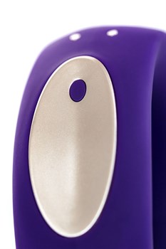 Фиолетовый вибратор для пар Satisfyer Double Plus Remote с пультом ДУ