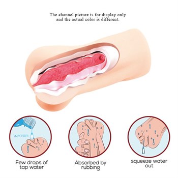 Компактный мастурбатор-вагина с эффектом смазки