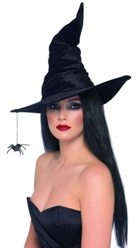 Оригинальная шляпа ведьмы с пауком