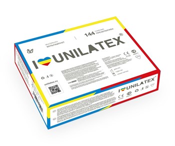 Разноцветные ароматизированные презервативы Unilatex Multifruits - 144 шт.
