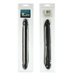 Черный двухсторонний фаллоимитатор - фото 201589 Черный двухсторонний фаллоимитатор - фото 201589