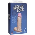 Реалистичный фаллоимитатор The Realistic Cock ULTRASKYN 6” на присоске - 17,3 см. Doc Johnson 0276-01-BX - фото 695712