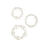 Набор из 3 прозрачных эрекционных колец различного диаметра Island Rings - фото 129584