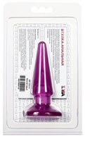 Фиолетовая анальная пробка BUTT PLUG - 9,5 см. Toyfa Basic 881303-4 - фото 707961