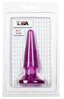 Фиолетовая анальная пробка BUTT PLUG - 9,5 см. Toyfa Basic 881303-4 - фото 707962