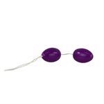 Фиолетовые анальные шарики вытянутой формы - фото 606315