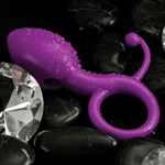 Вибромассажер - Яичко, сиреневый с эрекционным кольцом - фото 201885 Вибромассажер - Яичко, сиреневый с эрекционным кольцом - фото 201885