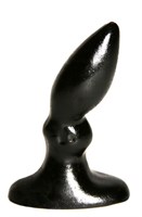 Изогнутая черная анальная пробка №1 в черной коробке - 10 см. Джага-Джага 650-01 BX DD - фото 696043