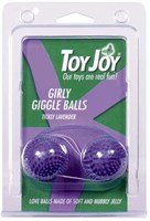 Фиолетовые вагинальные шарики-ёжики - фото 201984