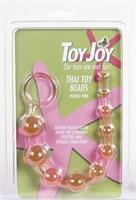 Розовая анальная цепочка с колечком - 25 см. Toy Joy 3006009259 - фото 696111