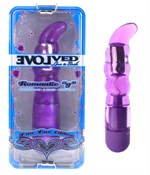 Фиолетовый стимулятор G-точки с вибрацией TRUE LOVE ROMANTIC G - 16,5 см. - фото 236398