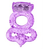 Фиолетовое виброкольцо с подхватом - фото 205172