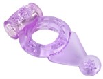 Фиолетовое виброкольцо с хвостом - фото 205176