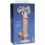 Вибромассажер-реалистик телесного цвета на присоске The Realistic Cock Vibrating 6” - 21,6 см. - фото 129626