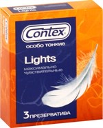 Особо тонкие презервативы Contex Lights - 3 шт. Contex Contex Light №3 - фото 696324