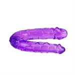 Двухголовый  фиолетовый фаллоимитатор - 29,8 см. Baile BI-040001-0603S - фото 696392