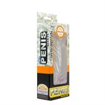 Прозрачная насадка с закрытой головкой и вибрацией - 13 см. 5052