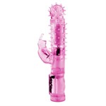 Вибромассажер Счастливый кролик со стимулятором клитора и 3 степенями вибрации - 22,5 см. - фото 202408 Вибромассажер Счастливый кролик со стимулятором клитора и 3 степенями вибрации - 22,5 см. - фото 202408